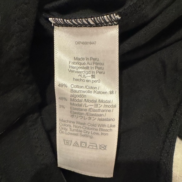 Madewell split neck Black pointelle Long Sleeve Bodysuit nwt soft stretchy - Picture 4 of 8